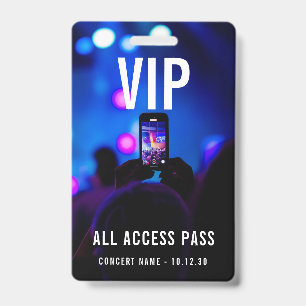 Benutzerdefinierter VIP-All-Access-Pass-Konzerteve Ausweis