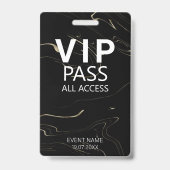 Benutzerdefinierter VIP All Access QR-Code Event S Ausweis (Vorderseite)