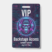Benutzerdefinierter VIP-Backstage-Zugangsausweis K Ausweis (Rückseite)