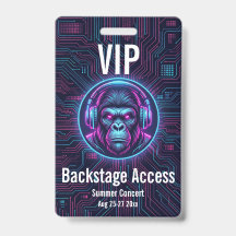 Benutzerdefinierter VIP-Backstage-Zugangsausweis K