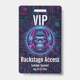 Benutzerdefinierter VIP-Backstage-Zugangsausweis K Ausweis