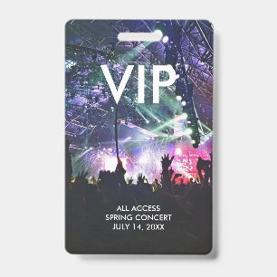 Benutzerdefinierter VIP-Konzertticket-Ausweis Ausweis