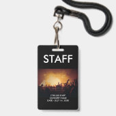 Benutzerdefinierter VIP-Pass Mitarbeiter-ID-Auswei Ausweis (Rückseite mit Lanyard)