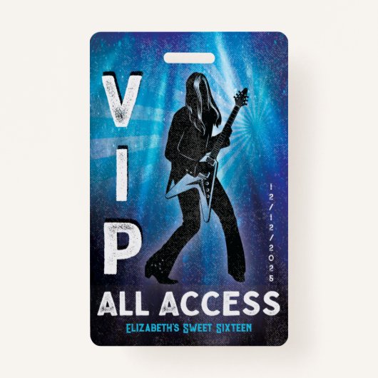 Benutzerdefinierter VIP-Zugriff auf 16 . Geburtsta Ausweis (Vorderseite)
