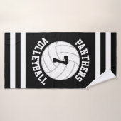 Benutzerdefinierter Volleyball-Teamname und Spiele Badehandtuch (Badehandtuch)