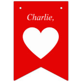 Benutzerdefinierter Vorschlag LGBTQ heiraten Sie m Wimpelkette (Erste Fahne)