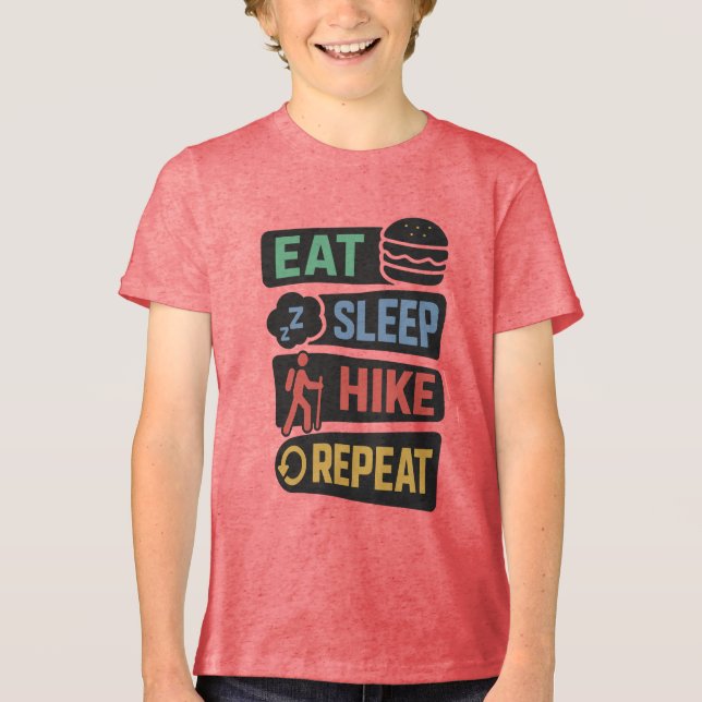 Benutzerdefinierter Wandername Tri-Blend Shirt (Vorderseite)