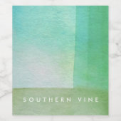 Benutzerdefinierter Wash-Designer für Wasserfarben Weinetikett (Einzelnes Label)