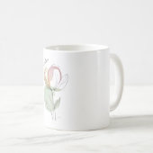 Benutzerdefinierter Wasserfarben-Blumen-Klassikerm Kaffeetasse (VorderseiteRechts)