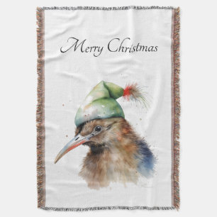 Benutzerdefinierter Wasserfarben-Kiwi-Vogel-Weihna Decke