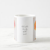 Benutzerdefinierter Wasserfarbenbaum Herbsternte H Kaffeetasse (Mittel)