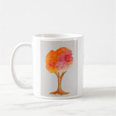 Benutzerdefinierter Wasserfarbenbaum Herbsternte H Kaffeetasse (Links)