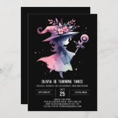 Benutzerdefinierter Watercolor-Assistent zum Gebur Einladung (Vorne/Hinten)