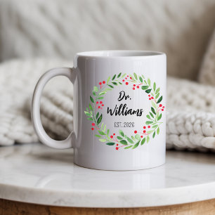 Benutzerdefinierter Weihnachts-Arzt-Becher für Ihn Kaffeetasse
