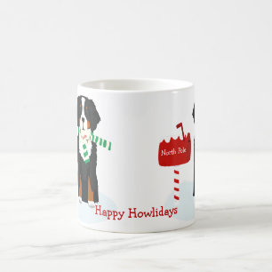Benutzerdefinierter Weihnachts-Bernese-Berghund-Br Kaffeetasse