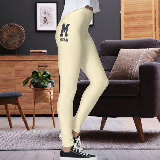 Benutzerdefinierter Weihnachts-Champagner-Gold-Mit Leggings