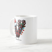Benutzerdefinierter Weihnachts-Dankeschön-Geschenk Kaffeetasse (Vorderseite Links)