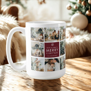 Benutzerdefinierter Weihnachts-Fotomug   Personali Kaffeetasse