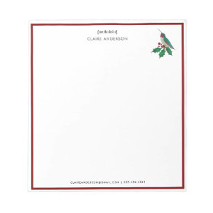 Benutzerdefinierter Weihnachts-Kolibri  Notizblock