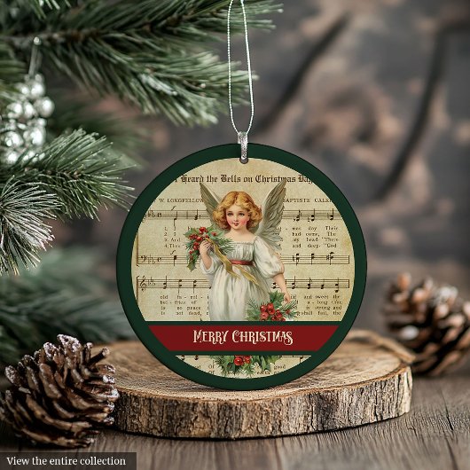 Benutzerdefinierter Weihnachts-Schmuck Retro-Engel Ornament
