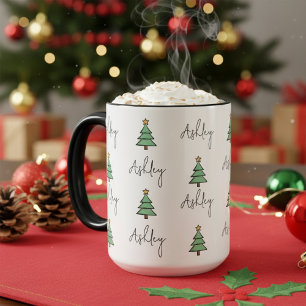 Benutzerdefinierter Weihnachtsbecher mit Kiefer fü Tasse