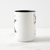 Benutzerdefinierter Weihnachtsmann-Feiertagsbecher Tasse (Zentrum)