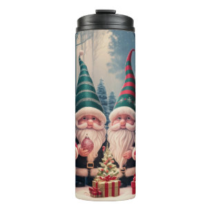 Benutzerdefinierter Weihnachtsmann-Gnom Weihnachte Thermosbecher