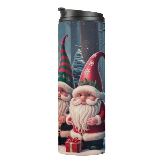 Benutzerdefinierter Weihnachtsmann-Gnom Weihnachte Thermosbecher (Nach rechts gedreht)