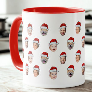 Benutzerdefinierter Weihnachtsmann-Hut Familien-Ge Tasse