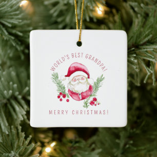Benutzerdefinierter Weihnachtsmann-Schmuck DIY-Fes Keramikornament