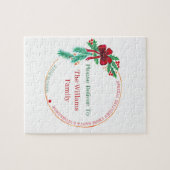 Benutzerdefinierter Weihnachtsname Puzzle (Horizontal)