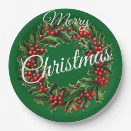 Benutzerdefinierter Weihnachtsschaden Pappteller