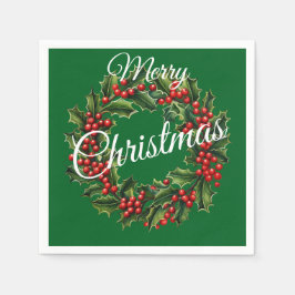 Benutzerdefinierter Weihnachtsschaden Serviette