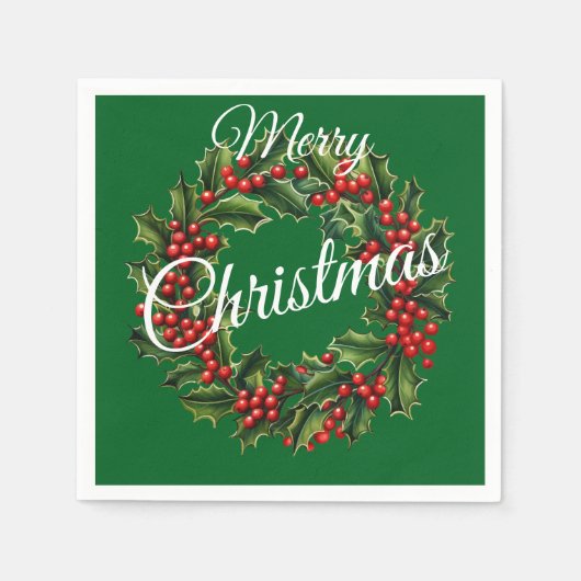 Benutzerdefinierter Weihnachtsschaden Serviette (Vorderseite)