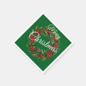 Benutzerdefinierter Weihnachtsschaden Serviette (Ecke)