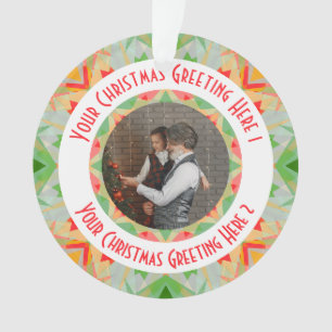 Benutzerdefinierter Weihnachtsstern Fröhlich Grüne Ornament