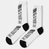 Benutzerdefinierter Wein-Zitat-Name Socken (Linkes Detail)