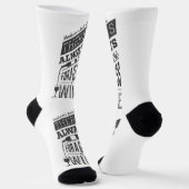 Benutzerdefinierter Wein-Zitat-Name Socken (Gewinkelt)