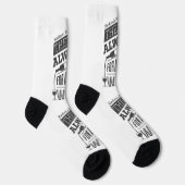 Benutzerdefinierter Wein-Zitat-Name Socken (Rechts)