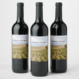 Benutzerdefinierter Weinberg Weinetikett