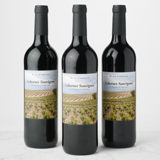 Benutzerdefinierter Weinberg Weinetikett (Flaschen)