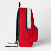 Benutzerdefinierter weißer Name, Nummer, Teamsport Bedruckter Rucksack (Links)