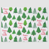 Benutzerdefinierter Weltfrieden | Weihnachtsbaummu Seidenpapier (Vorderseite)