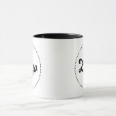 Benutzerdefinierter Werbe- BLACK Combo-Logo-Becher Tasse (Zentrum)