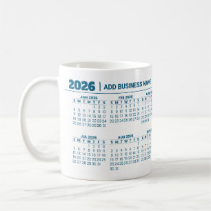 Benutzerdefinierter Werbe-Geschäfts-2026-Kalender- Kaffeetasse