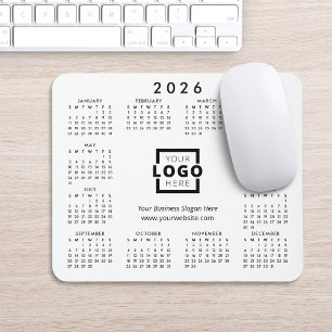 Benutzerdefinierter Werbe-Geschäftslogo-Kalender 2 Mousepad