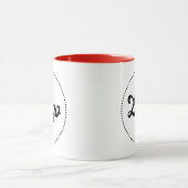 Benutzerdefinierter Werbe-HELLBLAUER Combo-Logo-Be Tasse (Zentrum)