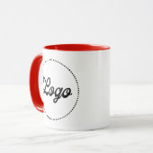 Benutzerdefinierter Werbe-HELLBLAUER Combo-Logo-Be Tasse (Vorderseite Links)