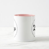 Benutzerdefinierter Werbe-PINK-Combo-Logo-Becher Tasse (Zentrum)