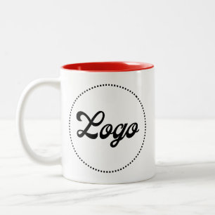 Benutzerdefinierter Werbe-RED Zweifarbiges Logo-Mu Zweifarbige Tasse